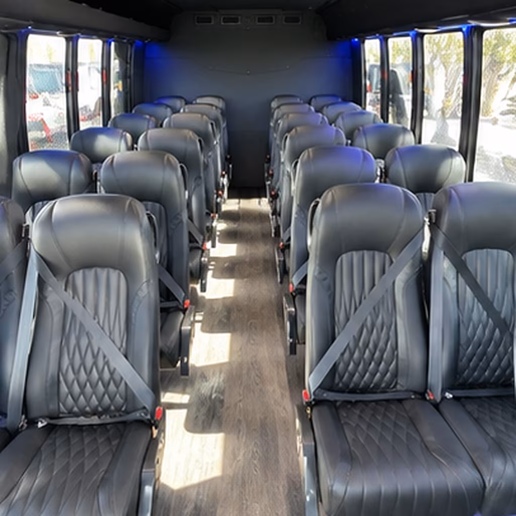 28 passenger minibus inside