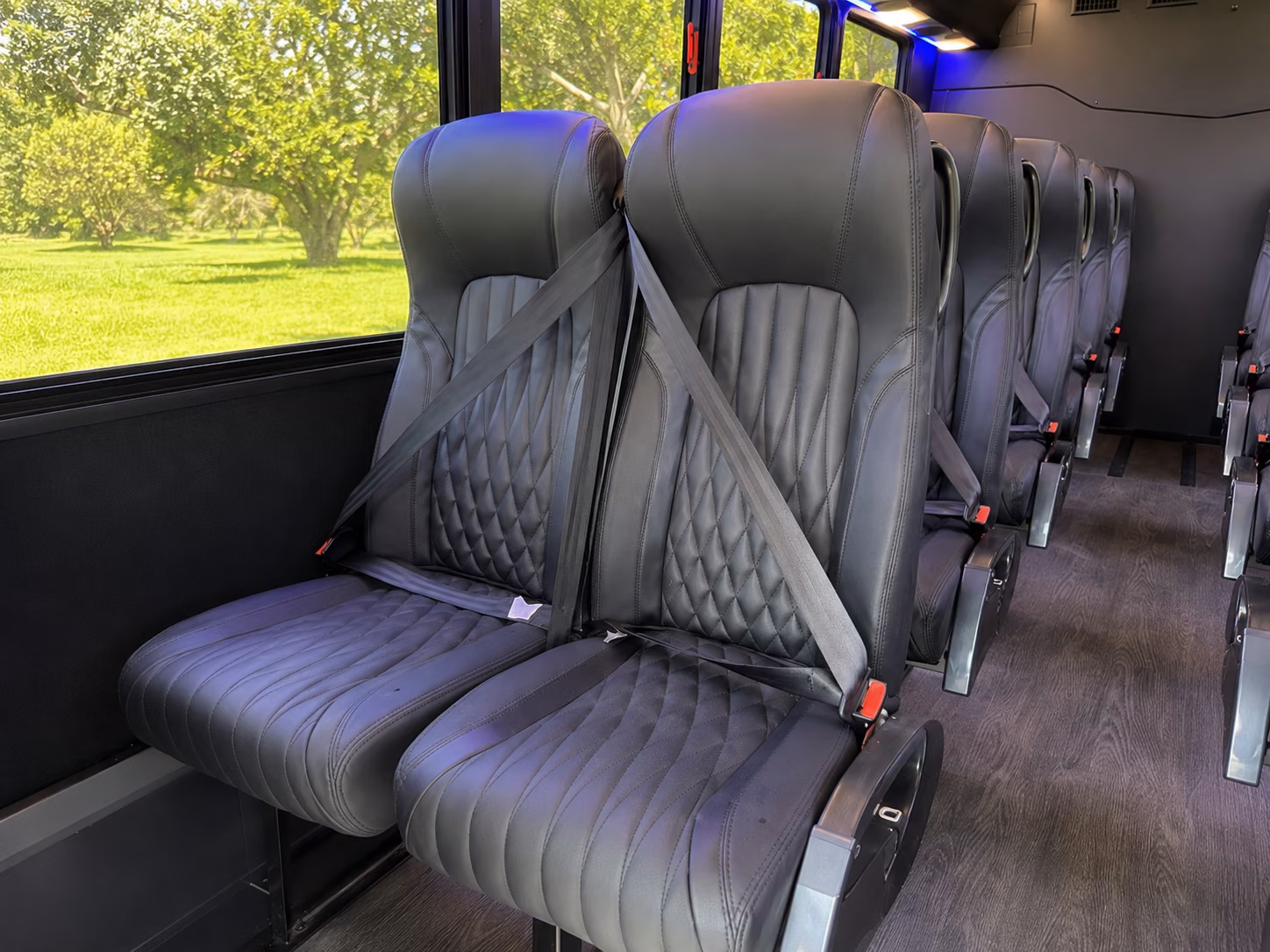 pembroke pines 18 passenger minibus interior