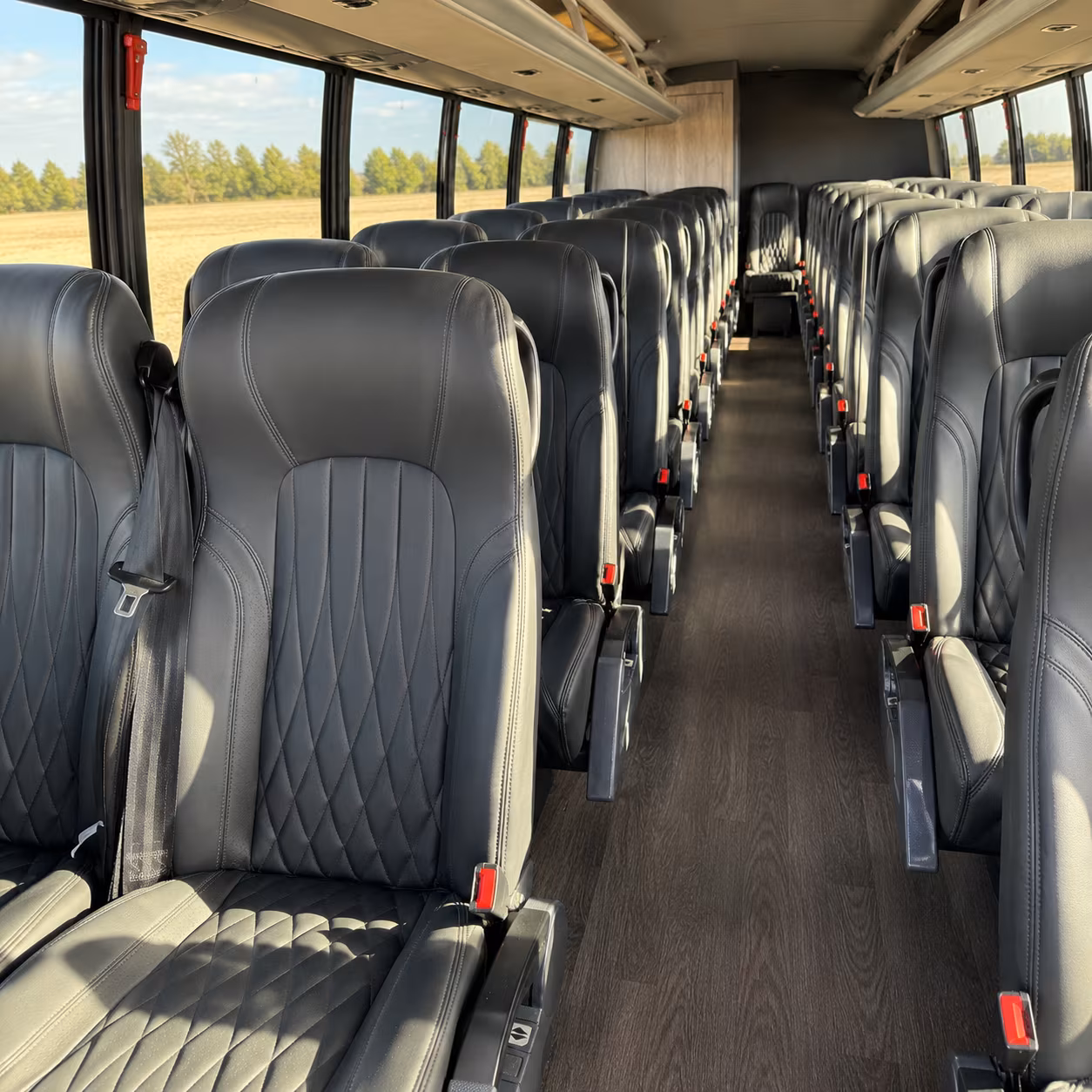 pembroke pines 30 passenger minibus inside