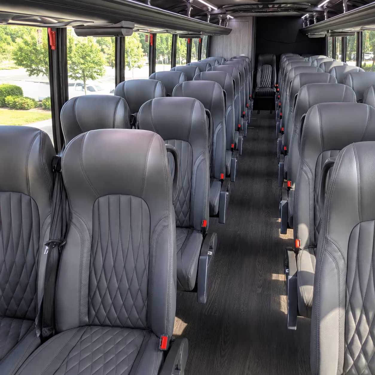 pembroke pines 30 passenger minibus interior