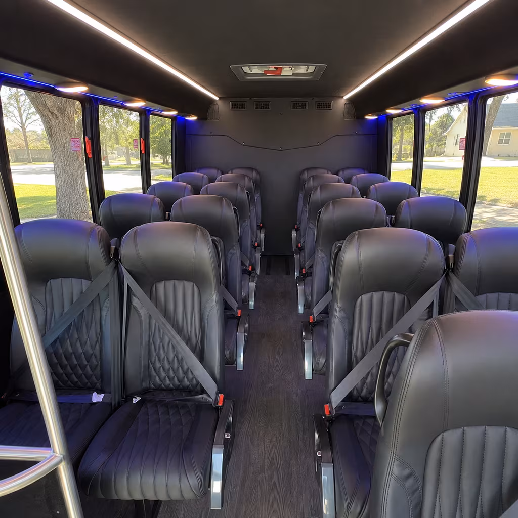 pembroke pines 35 passenger minibus inside
