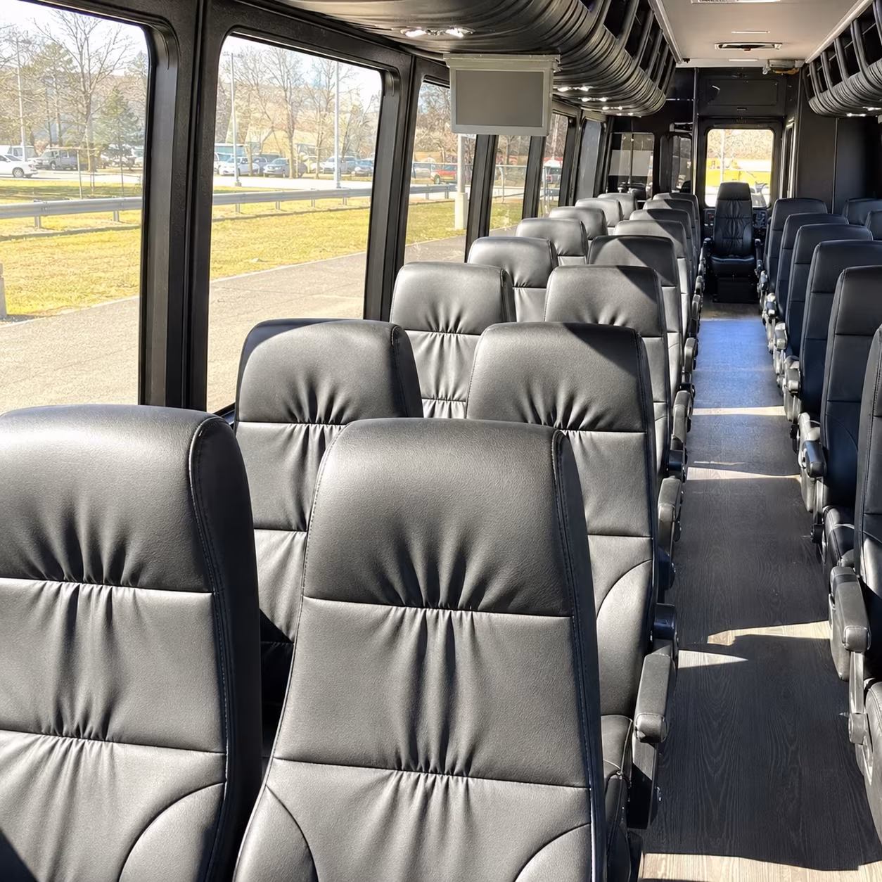 pembroke pines 35 passenger minibus interior