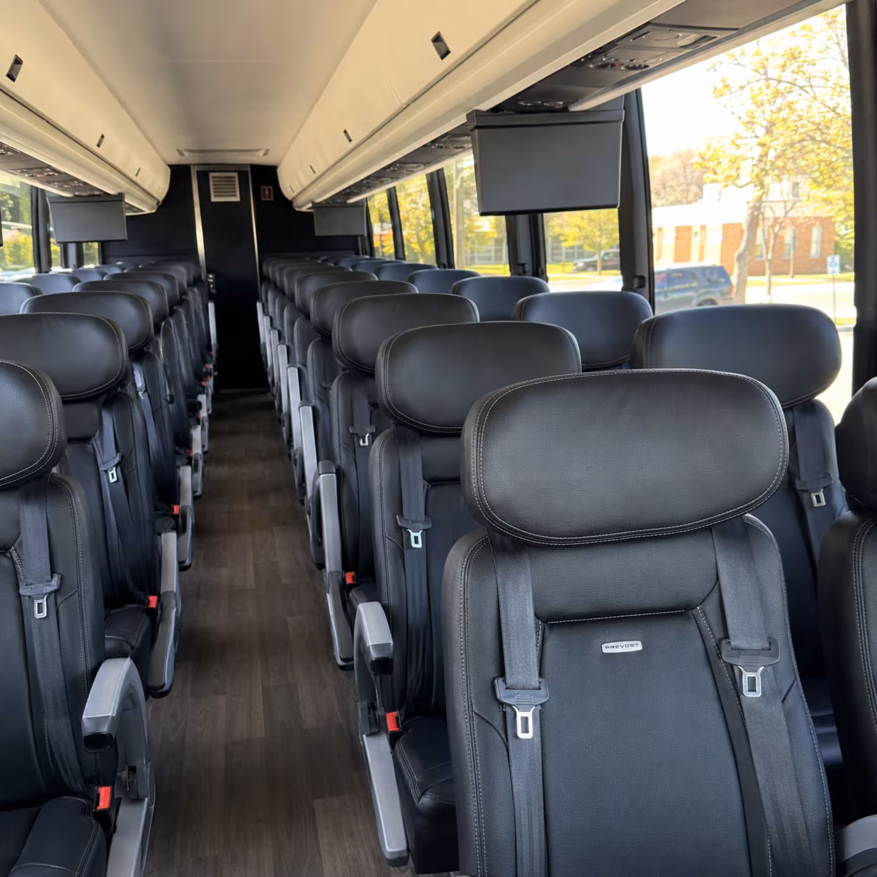 pembroke pines 45 passenger charter bus inside
