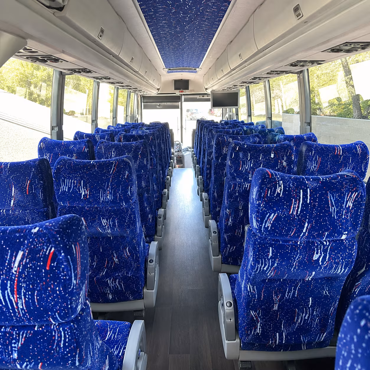 pembroke pines 50 passenger charter bus interior