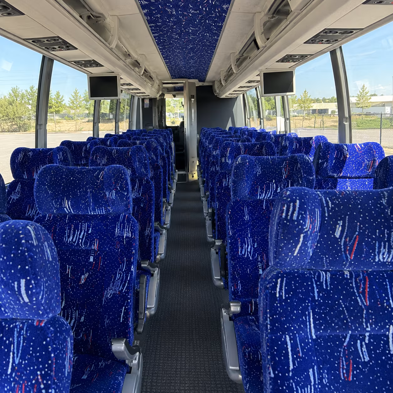 pembroke pines 54 passenger charter bus interior