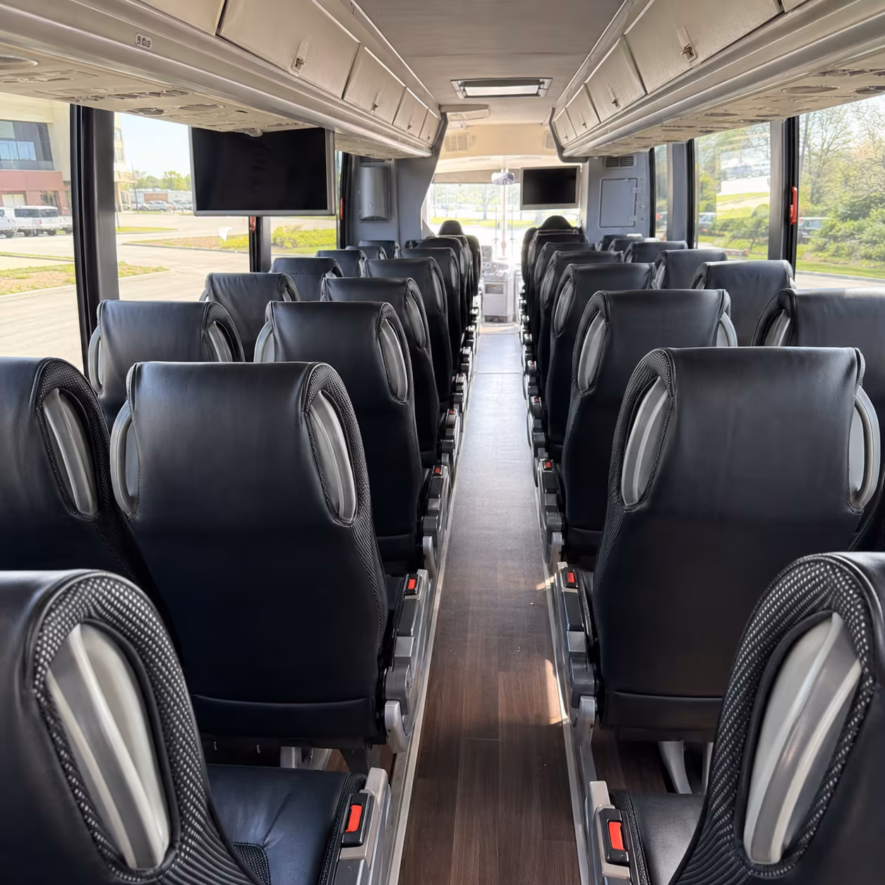 pembroke pines 56 passenger charter bus inside
